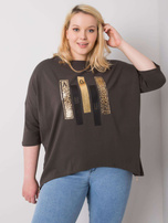 Ciemna khaki bluzka Izzy