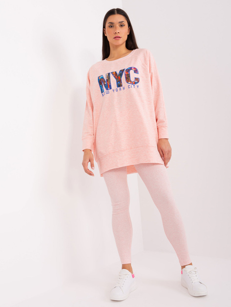 Hurt Jasnoróżowy dwuczęściowy komplet casualowy