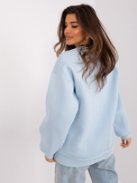 Hurt Jasnoniebieska bluza bez kaptura o kroju oversize