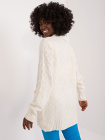 Hurtownia Ecru casualowy kardigan z dzianiny MAYFLIES