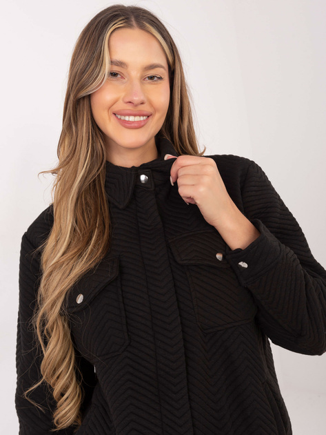 Czarna kurtka przejściowa pikowana Tivoli RUE PARIS