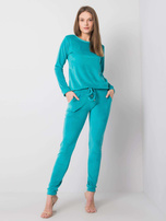 Turkusowy komplet welurowy Clarisa RUE PARIS