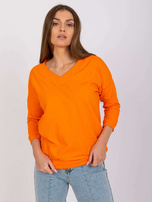 Orange blouse basic Oliwia