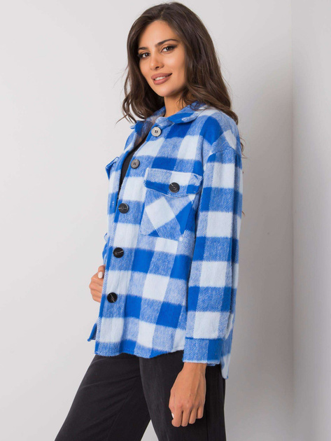 Niebieska koszula w kratę Melany
