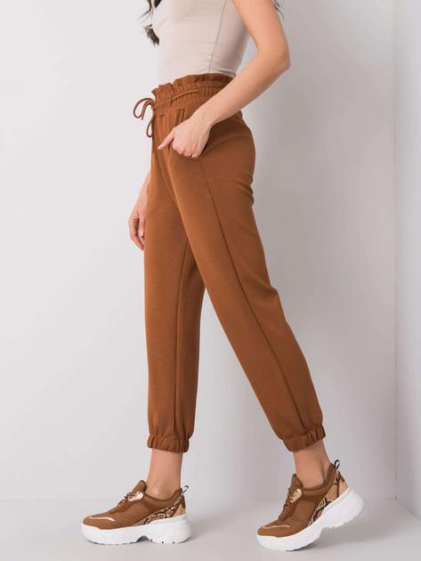 Brązowe spodnie dresowe Sandra RUE PARIS