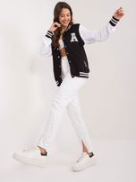 Hurt Czarna damska bluza bomber z kieszeniami 