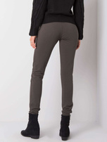 Ciemne khaki spodnie dresowe Stylish