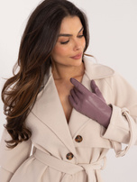 Hurt Fioletowe dotykowe rękawiczki damskie