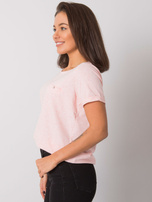 Różowy melanżowy t-shirt Transformative