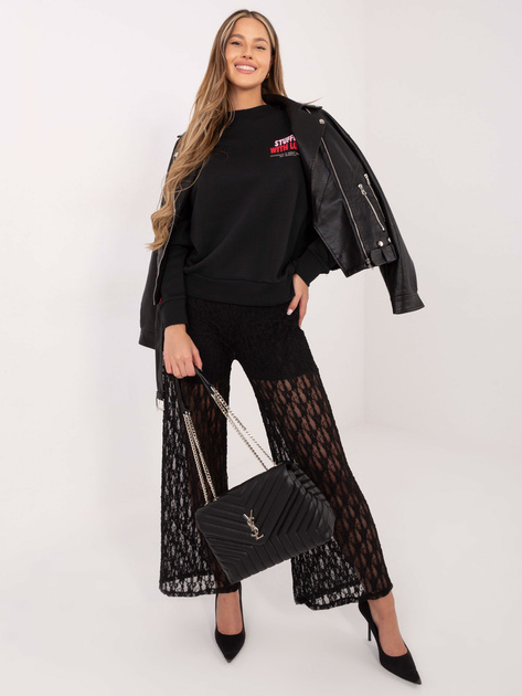 Grafitowa bluza z wypukłym nadrukiem SUBLEVEL 