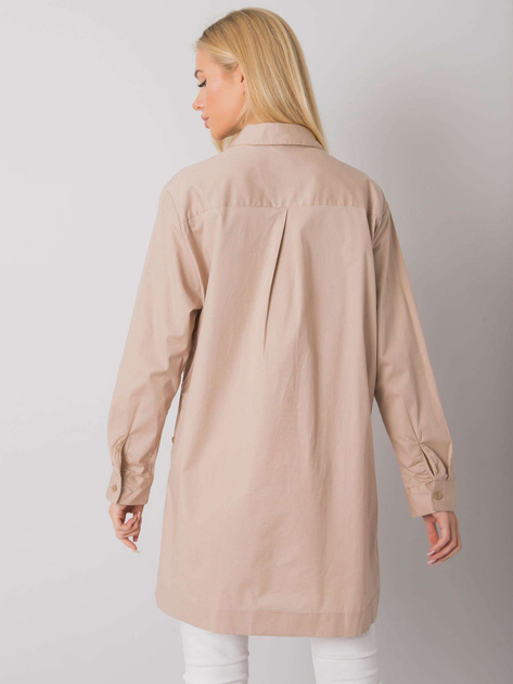 Beżowa koszula z rozcięciami Amersham