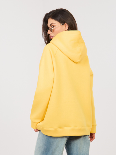 Żółta bluza oversize z napisem prosecco RUE PARIS