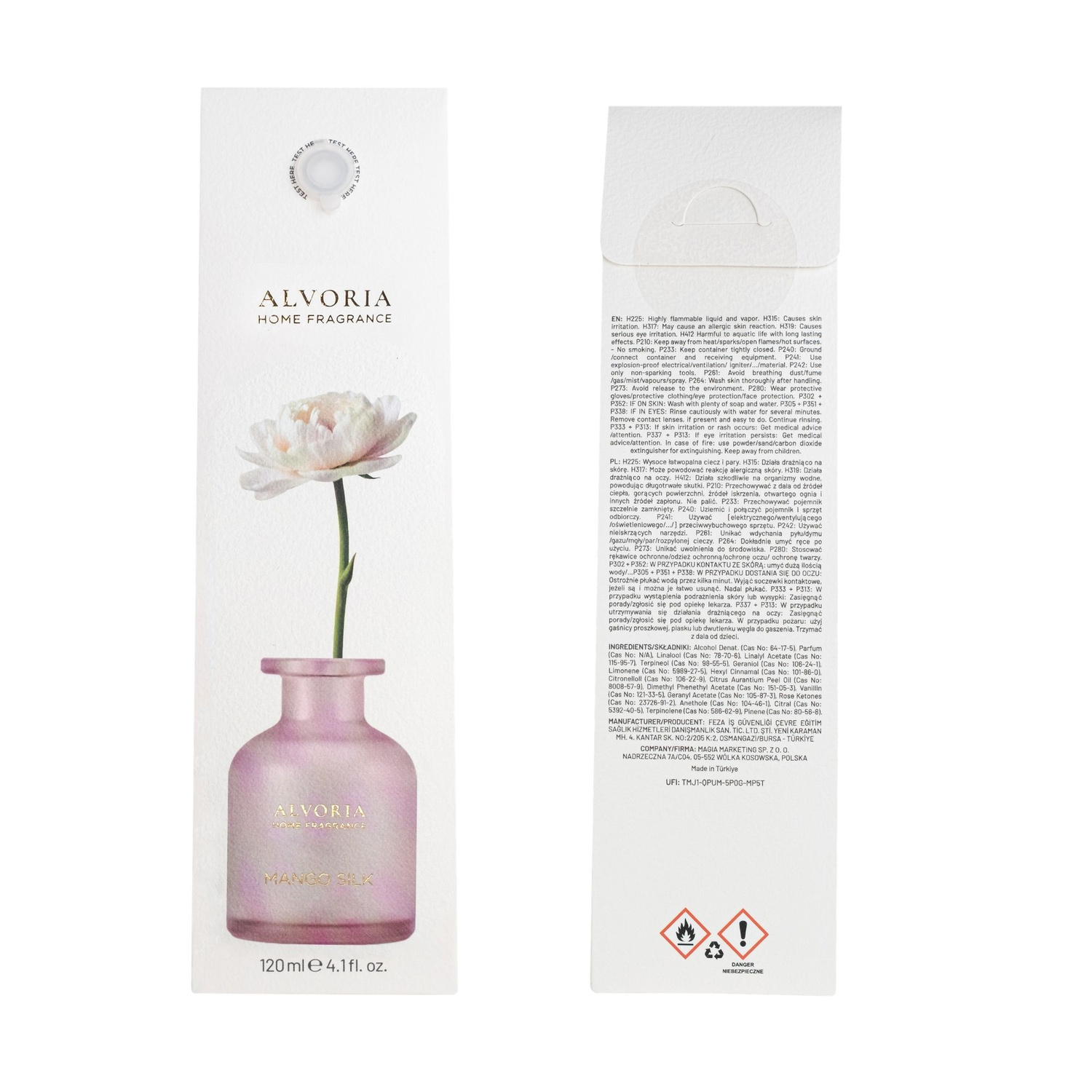 Mango Hedvábí - Domácí vůně Alvoria 120 ml