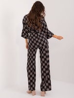 Hurt Czarny dwuczęściowy komplet letni z wiskozy