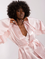 Hurt Jasnoróżowa dwuczęściowa piżama ze szlafrokiem