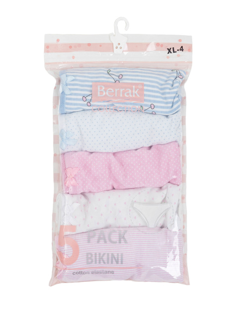 Hurtownia Damskie figi z kokardką 5-pak