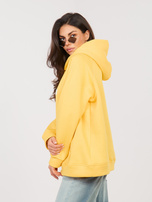 Żółta bluza oversize z napisem prosecco RUE PARIS 