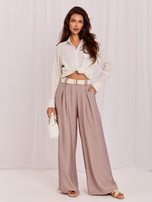 Fango high-waisted palazzo pants RUE PARIS.