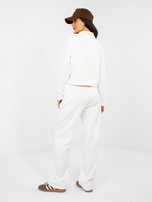 Ecru dwuczęściowy komplet z haftem