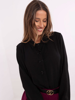 Hurt Czarna elegancka koszula z kołnierzykiem 