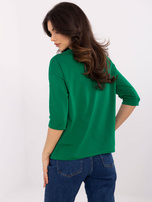 Hurtownia Zielona bawełniana bluzka z nadrukiem