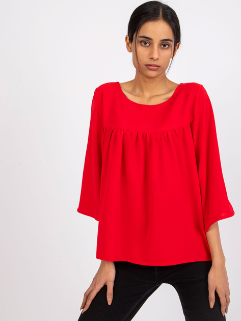 Czerwona luźna bluzka Anita RUE PARIS