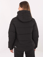 Czarna zimowa kurka z kapturem SUBLEVEL