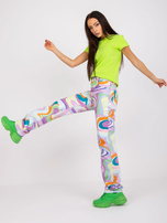 Fluo zielony t-shirt basic Peachy