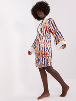 Hurt Biało-granatowa piżama z koszulą na ramiączkach