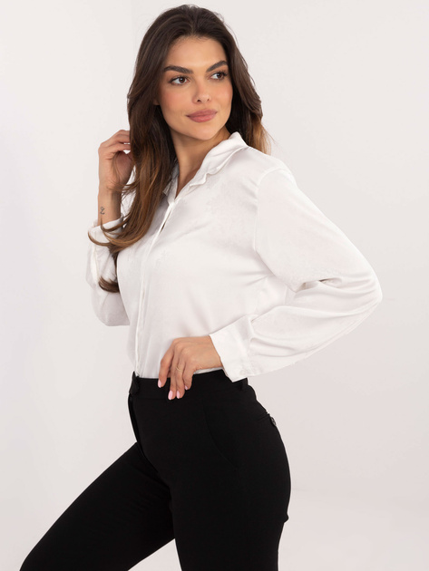 Hurtownia Biała rozpinana koszula z kołnierzykiem