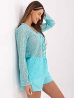 Miętowy damski komplet na lato