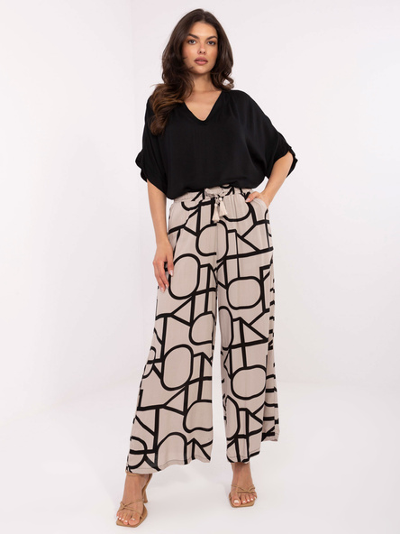 Beżowe letnie spodnie 7/8 SUBLEVEL