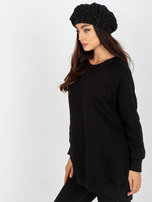 Hurt schwarze Damen Wintermütze mit Applikation.