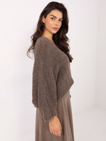 Fango sweter boucle z domieszka wełny