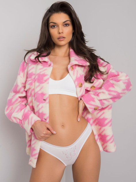 Białe figi z aplikacją z dżetów