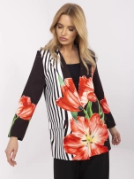 Czarna jednorzędowa marynarka z podszewką