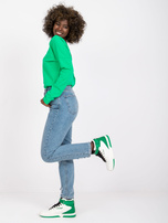 Zielona bawełniana bluzka basic Larissa