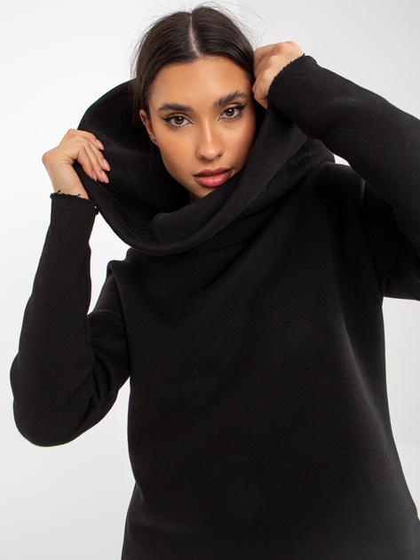 Hurt Czarny damski dresowy komplet basic ze spodniami