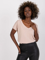 Jasnokawowy t-shirt Emory