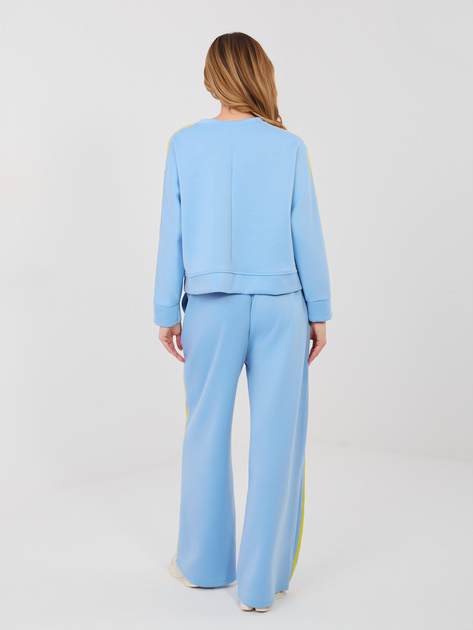 Jasnoniebieska bluza oversize bez kaptura RUE PARIS