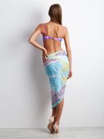 Hurt Jasnoniebieska chusta damska we wzory