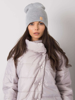 Szara damska czapka beanie