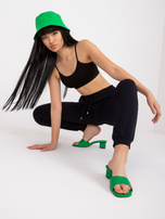 Granatowe dresowe spodnie basic z wiązaniem