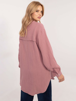 Hurt Brudnoróżowa rozpinana koszula z muślinu SUBLEVEL