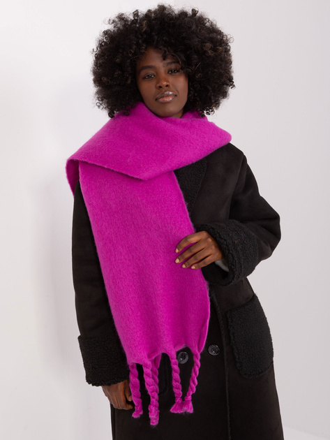 Hurtownia Fioletowy szeroki szal damski