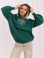 Dunkelgrüne Sweatshirt mit Taschen Lille RUE PARIS.