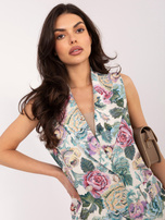 Zielona elegancka kamizelka z podszewką 