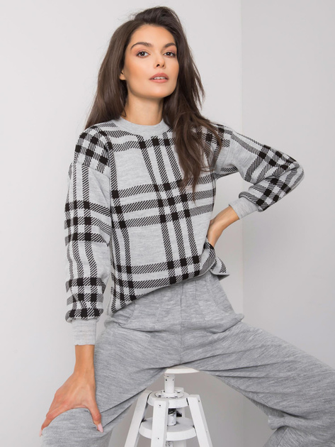 Szary komplet dzianinowy Marthe