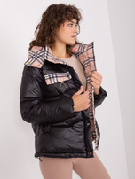 Hurt Czarna ocieplana kurtka zimowa