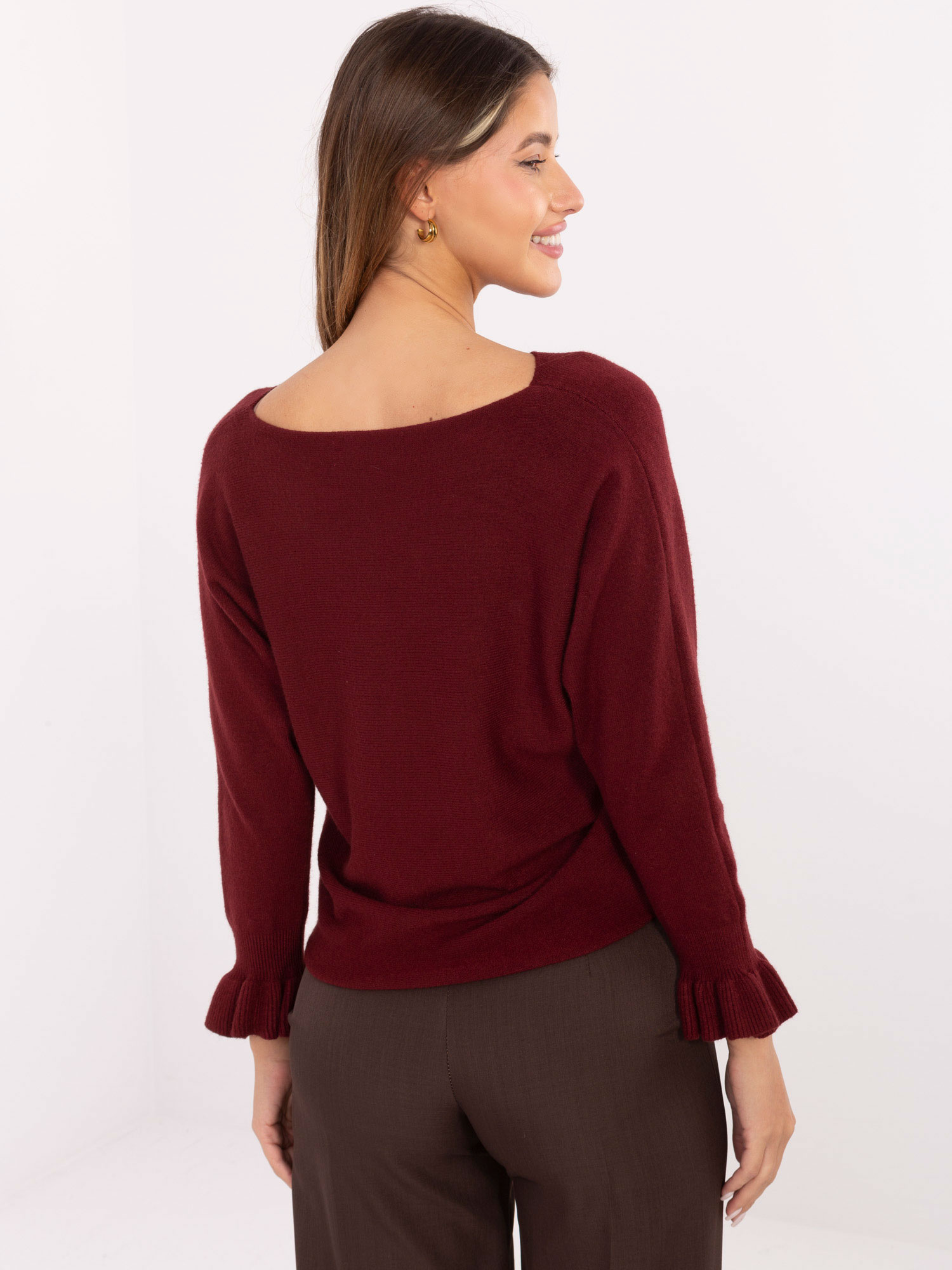 Sweter bordowy